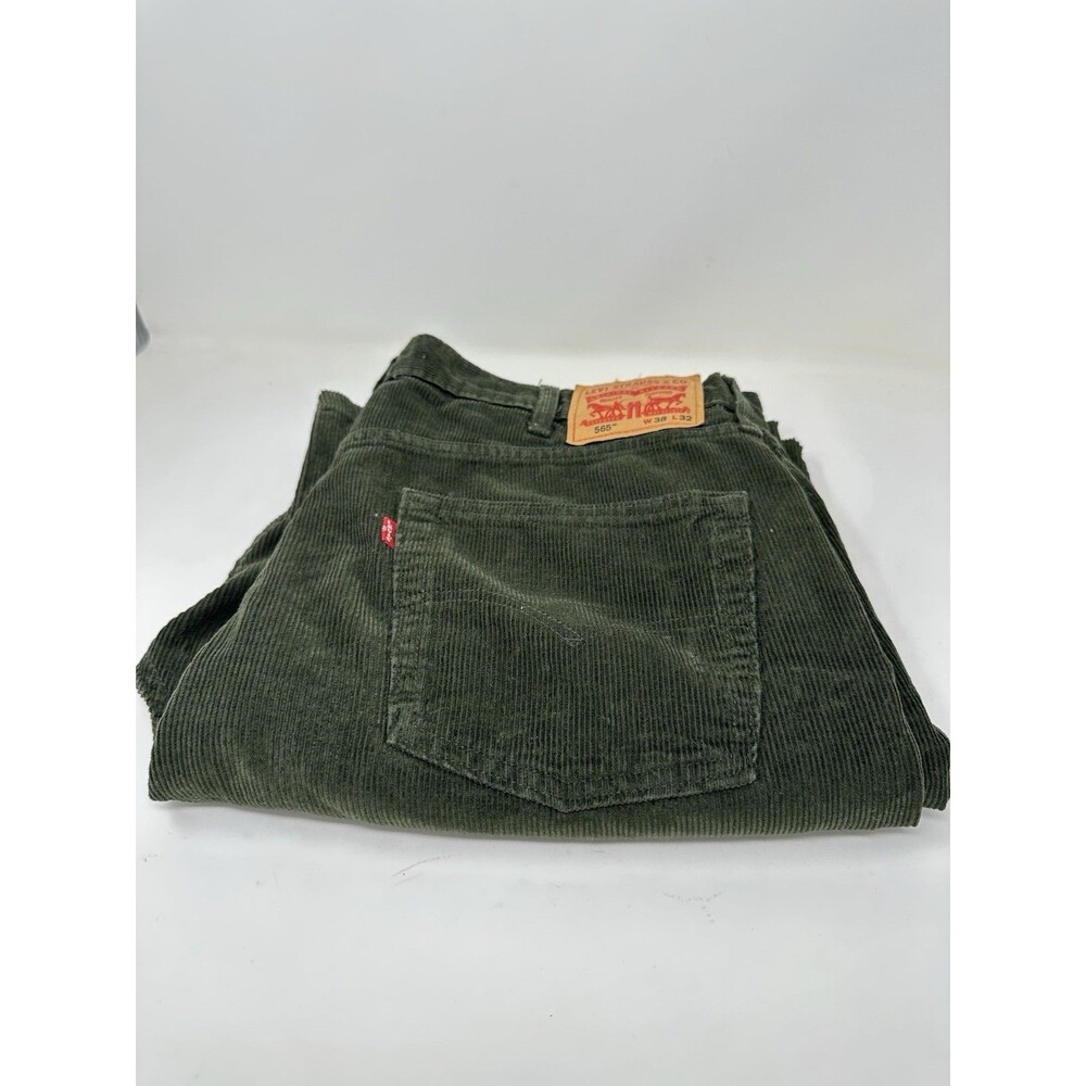 Levi's Men's 505 Regular Fit Straight Jeans - Olive Corduroy 38x30